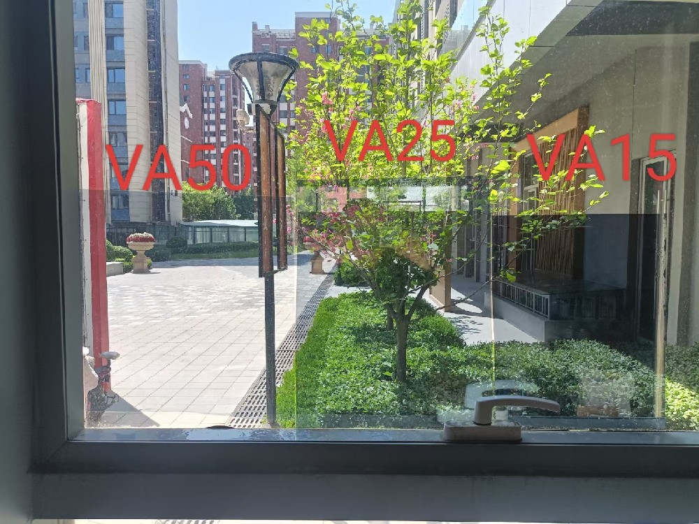 KDX康得新VA15、VA25、VA50隔热膜效果对比